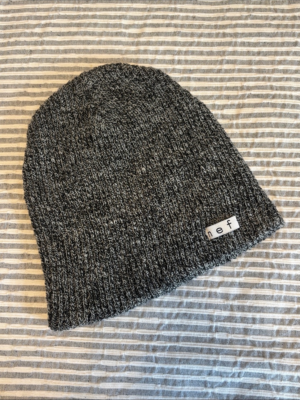 Neff Gray Marled Knit Beanie